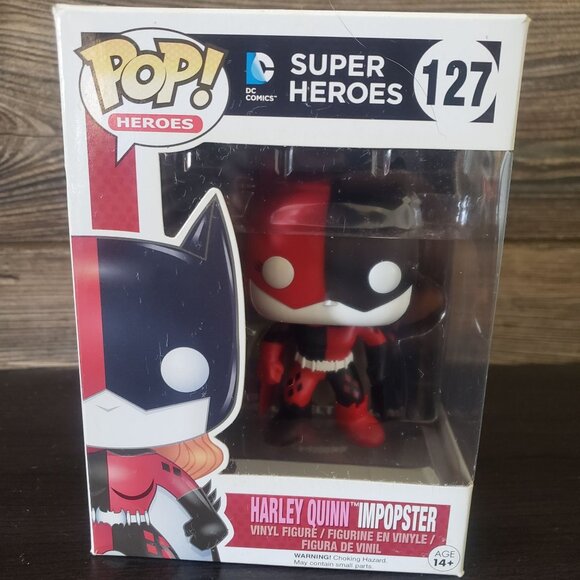 Funko Pop Harley Quinn Impopster 127 Super Heroes Vinyl Action Figure in Box - Picture 1 of 5
